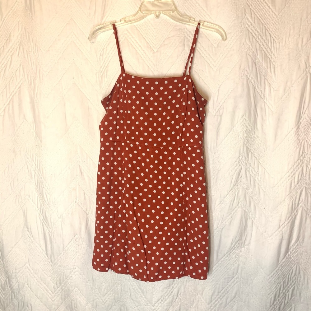 Polka dot mini dress